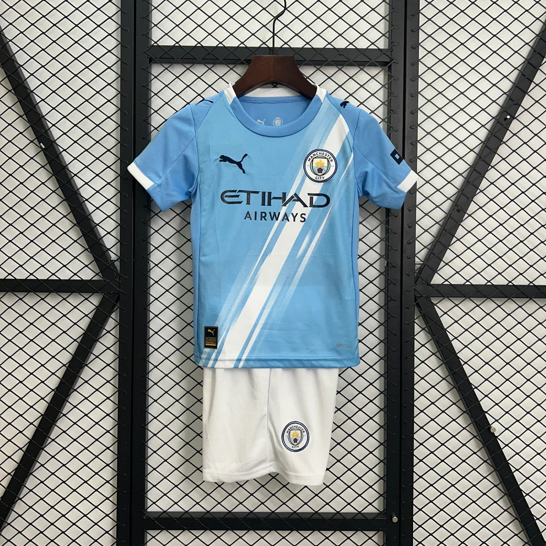Kit ensemble football Manchester City domicile 2025/26