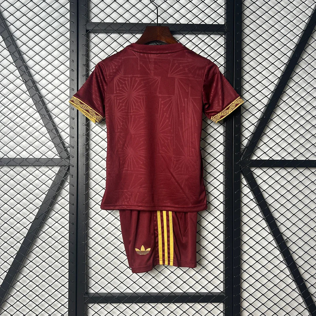 Kit ensemble football Mexique/Mexico rouge adulte/enfant 2025/26