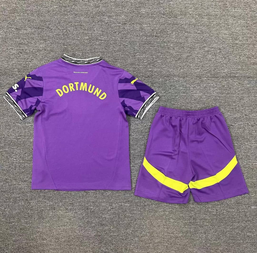 Kit ensemble football Borussia Dortmund violet 2025/26