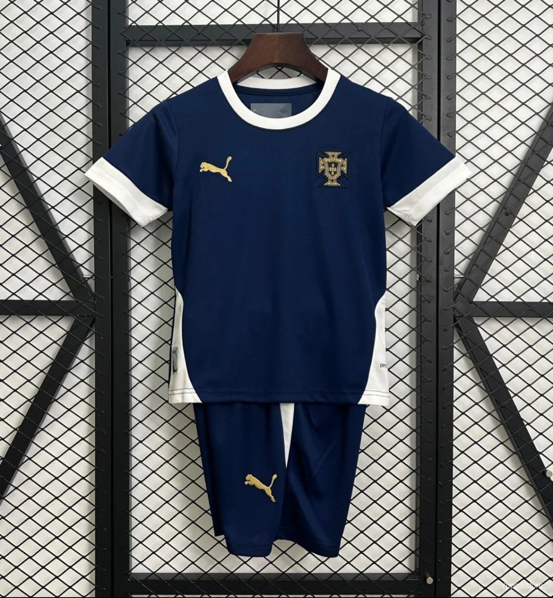 Kit ensemble football Portugal entraînement bleu adulte/enfant 2025/26