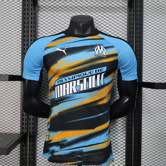 Maillot football OM/Marseille Faster Bleu Orange Player Version 2025/26