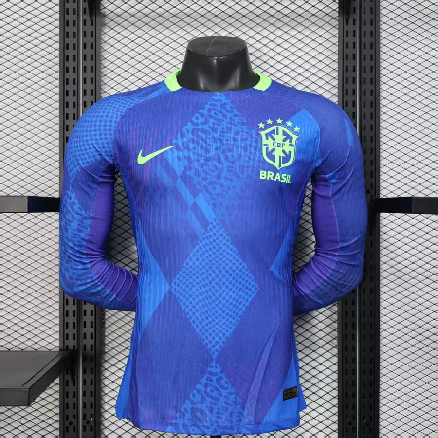 Maillot football Brésil Brazil extérieur manches longues Player Version 2025/26