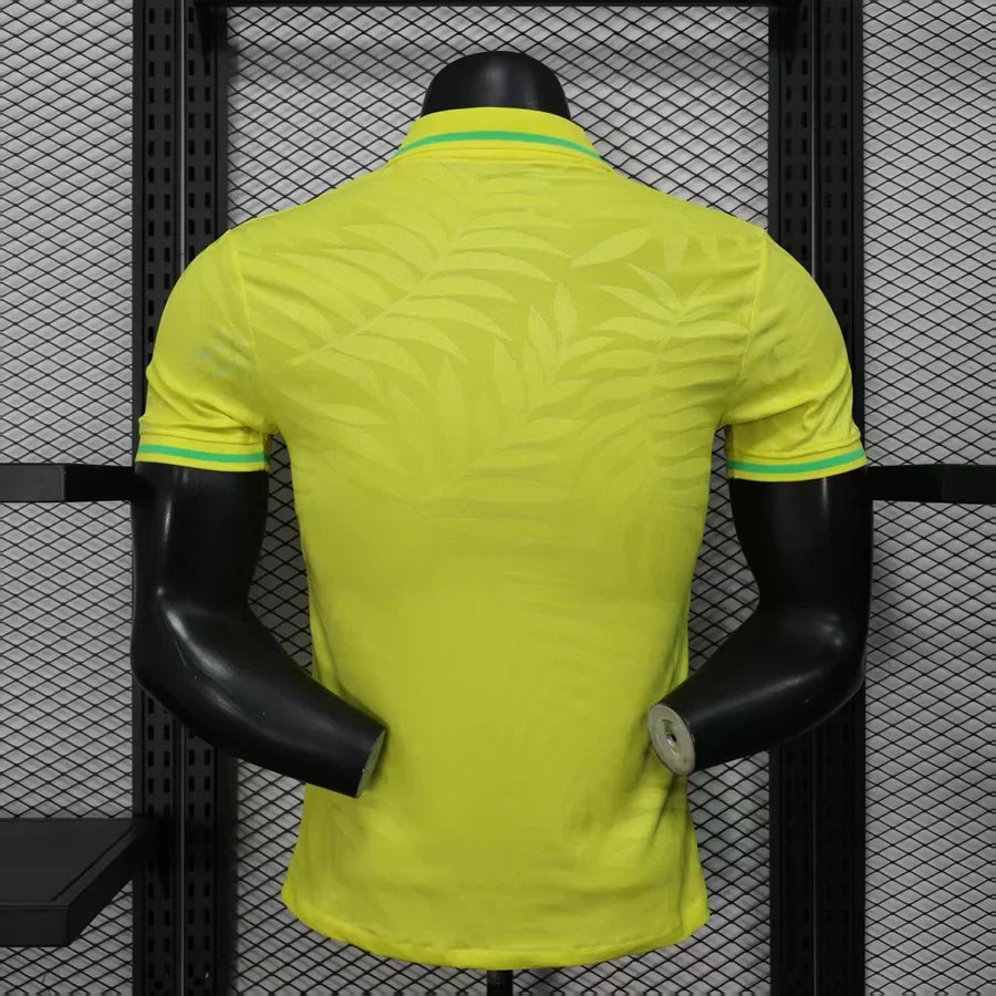 Maillot polo football Brésil Brazil Jaune Player Version 2025/26