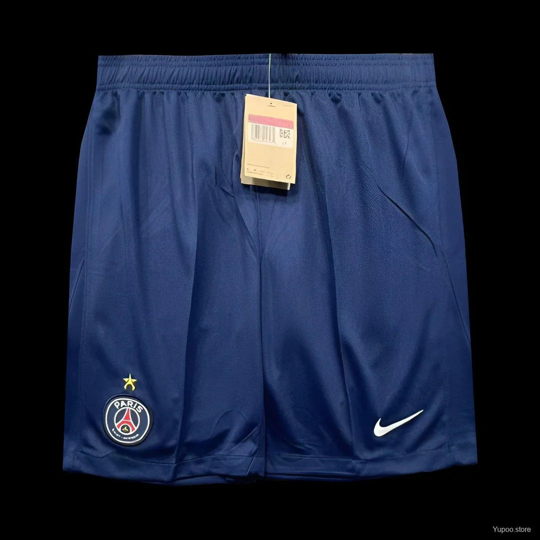 Short PSG Paris Officiel avec Étoile – Édition Spéciale Ligue des Champions 2024/25