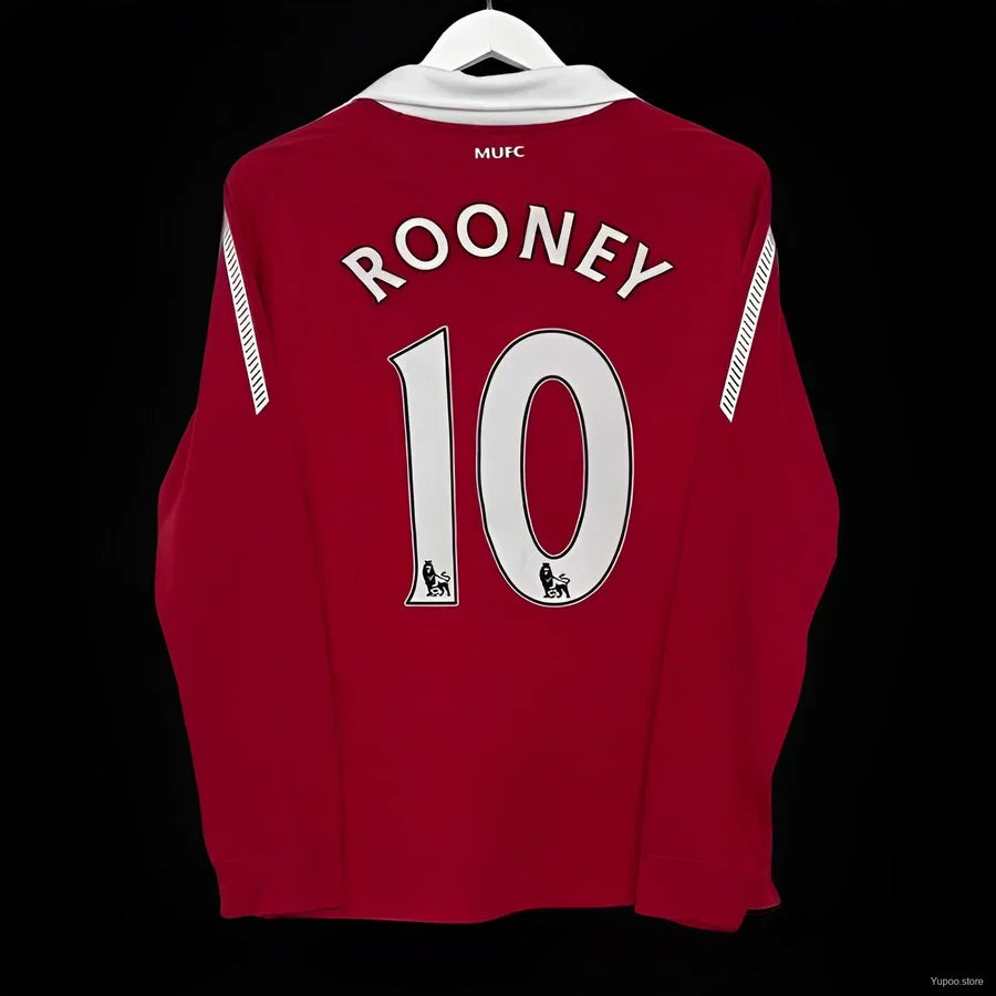 Maillot football Manchester United domicile manches longues 2010/11 ROONEY #10