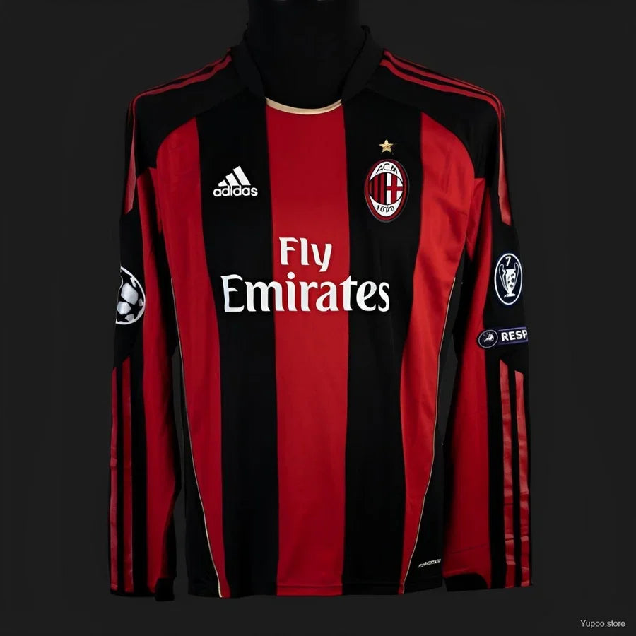 Maillot football Milan AC domicile manches longues 2010/11