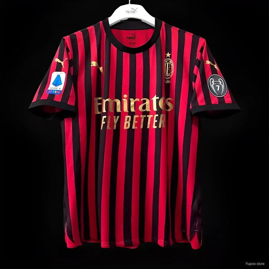 Maillot football Milan AC domicile 2019/20 120e anniversaire MALDINI #3