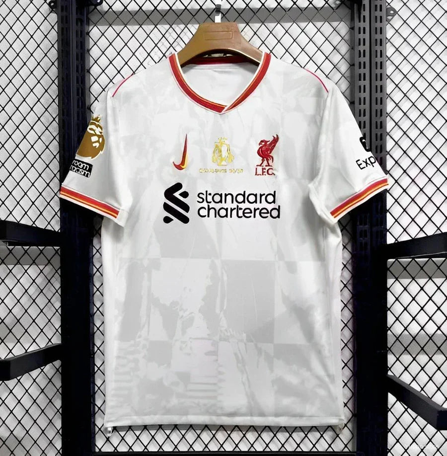 Maillot football Liverpool blanc 2024/25 CHAMPIONS #20