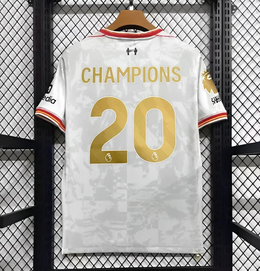 Maillot football Liverpool blanc 2024/25 CHAMPIONS #20