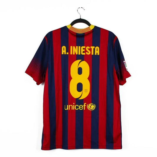 Maillot football FC Barcelone Barcelona domicile 2013/14 INIESTA #8