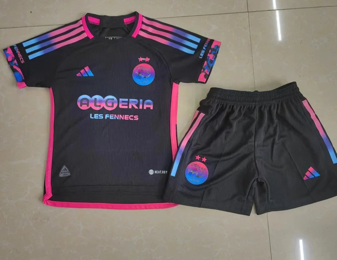 Kit ensemble Algérie/Algeria noir & rose 2024/25