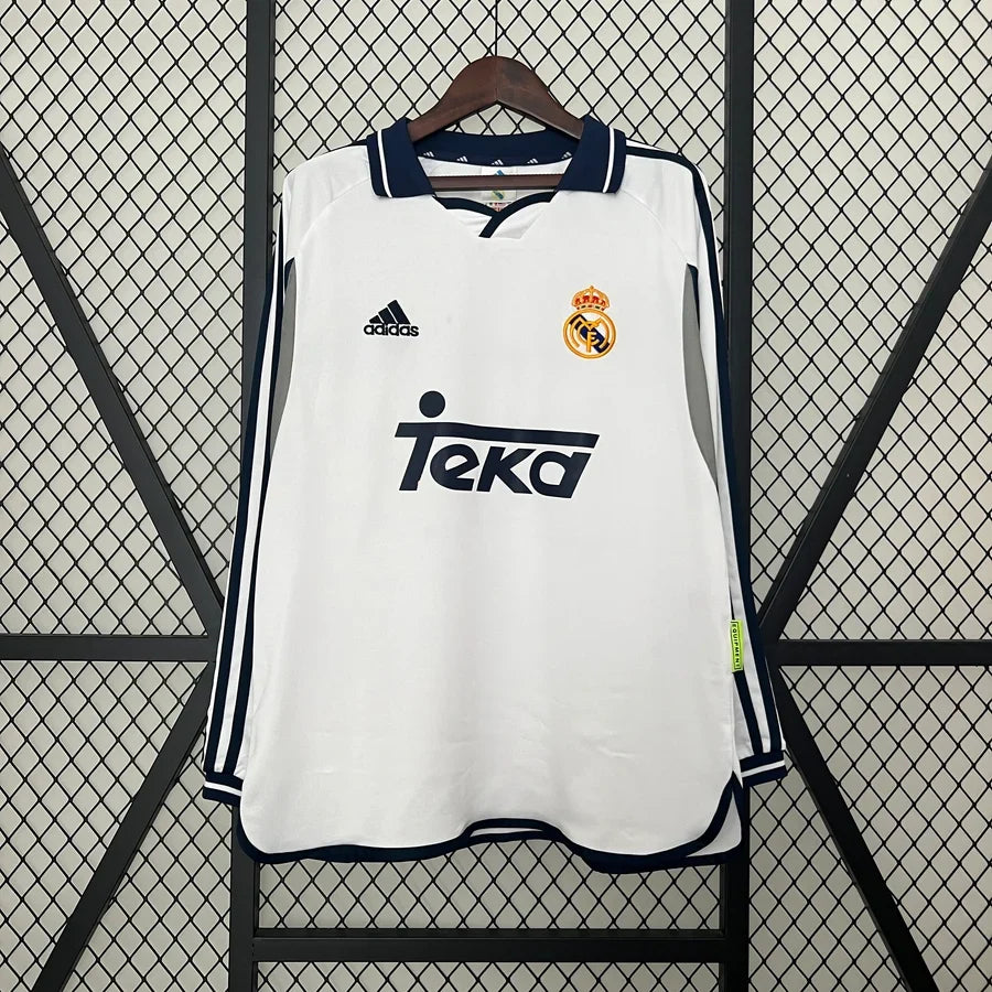 Maillot football Real Madrid domicile manches longues LS 2000/01