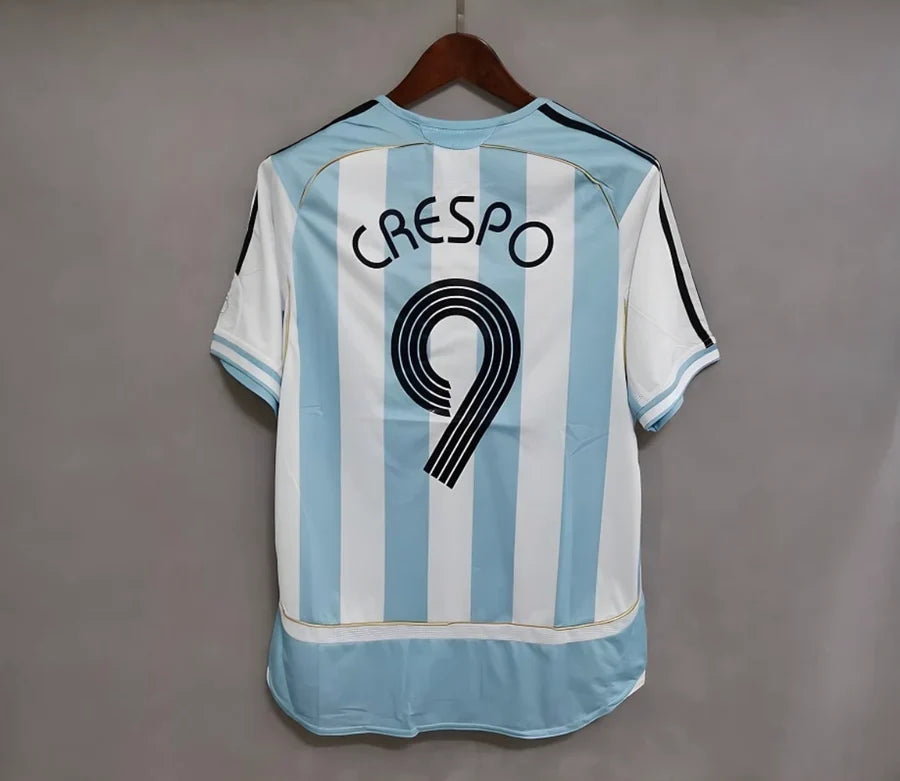 Maillot Argentine/Argentina domicile 2006 CRESPO #9