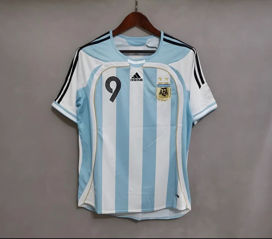 Maillot Argentine/Argentina domicile 2006 CRESPO #9