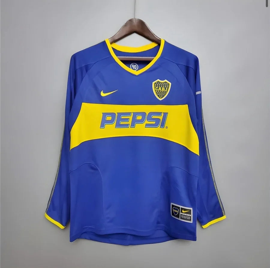 Maillot Boca Junior TEVEZ domicile LS 2003/04