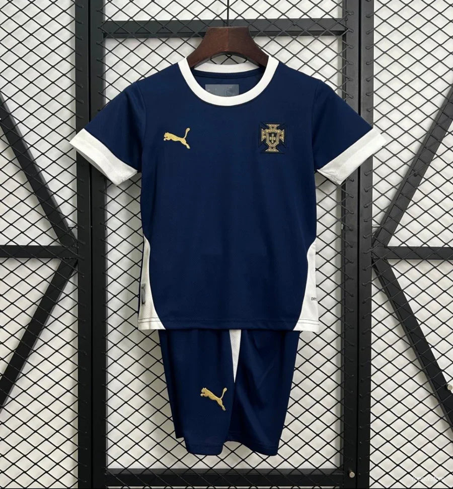 Kit ensemble football Portugal entraînement bleu adulte/enfant 2025/26