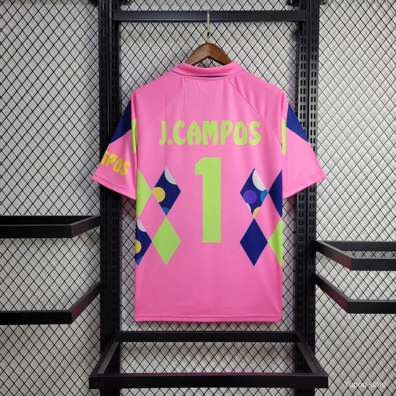 Maillot football Mexique/Mexico Gardien 1992/93 J.CAMPOS #1