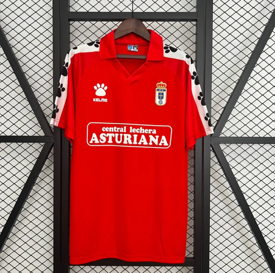 Maillot football Real Oviedo domicile 1990/91