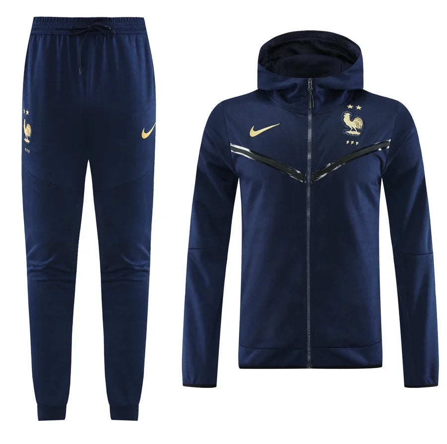 Survêtement ensemble football France jogging capuche 2024/25