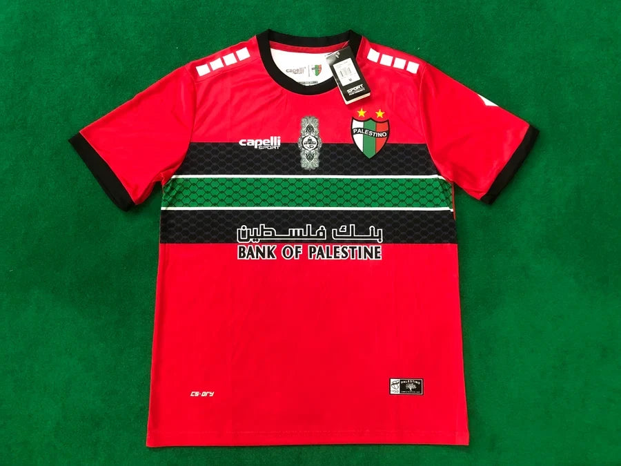 Maillot football Palestine FC Palestino Falistīn Rouge Red فلسطين 2024/25