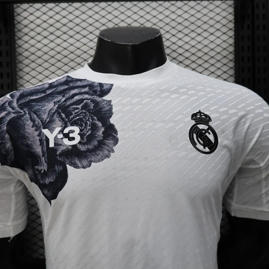Maillot football Real Madrid Y3 Yamamoto Blanc White Player Version 2024/25