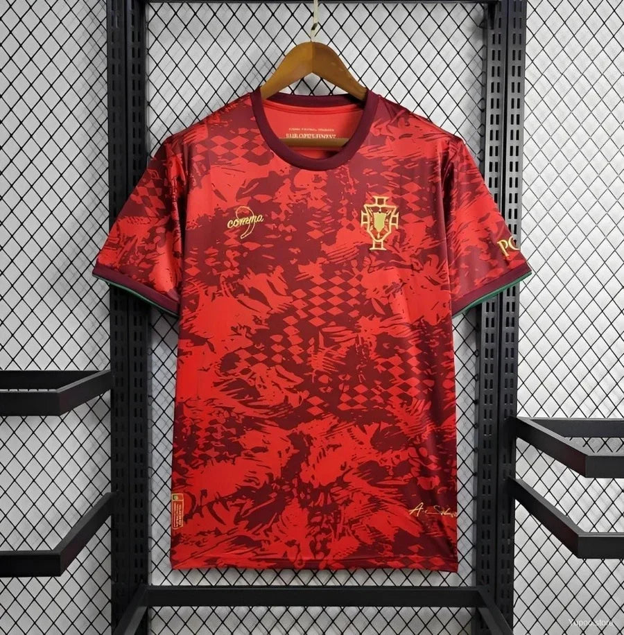 Maillot football Portugal Comma football rouge red 2024/25