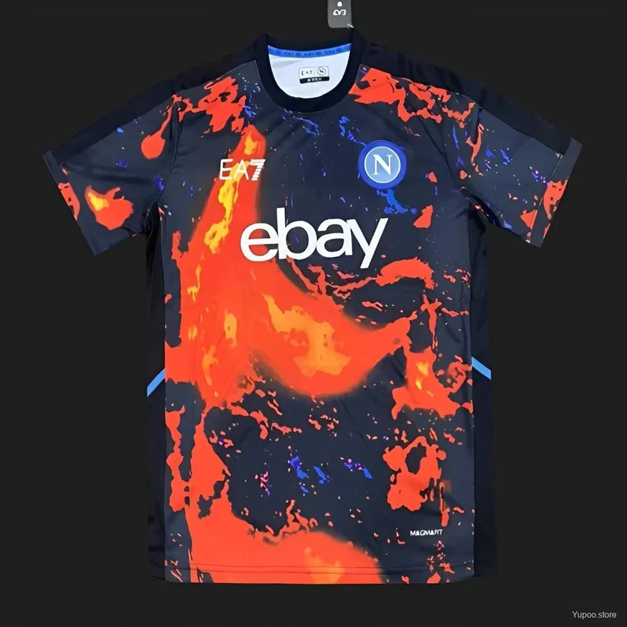 Maillot Naples Napoli Red Volcanic 2024/25